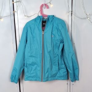 Vibrant Blue Kids Raincoat with Zipper
